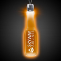 24" Amber Yellow Round Bottle Light-Up Pendant Necklace
